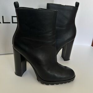 Aldo booties high heels 6.5 size black